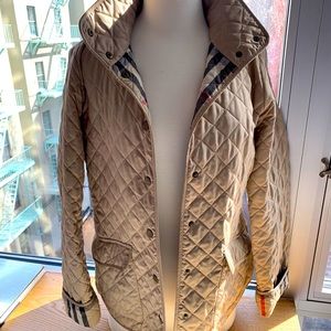 Burberry Brit Beige Quilted Coat - M